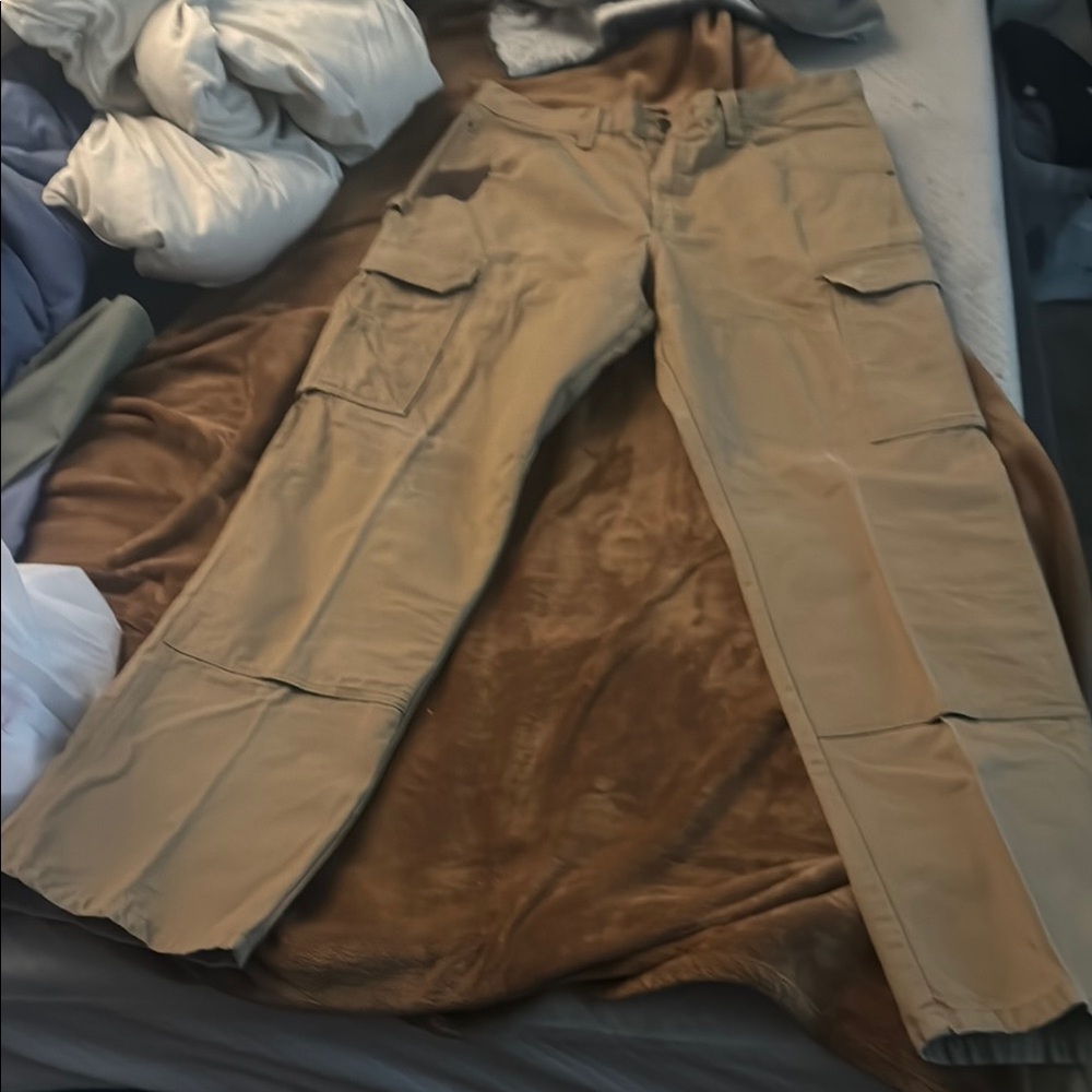 Men's Tan Cargo Pants